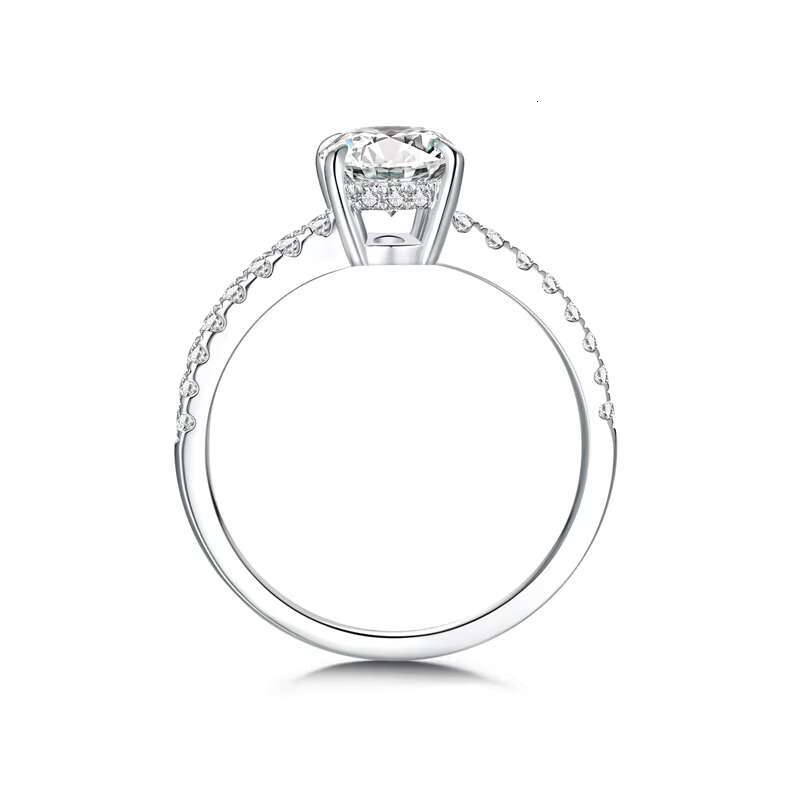 18K White Gold Lab Grown Diamond Wedding Rings Classic CVD HPHT OVAL Diamond for Engagement Fine Jewelry IGI Certificate Parties