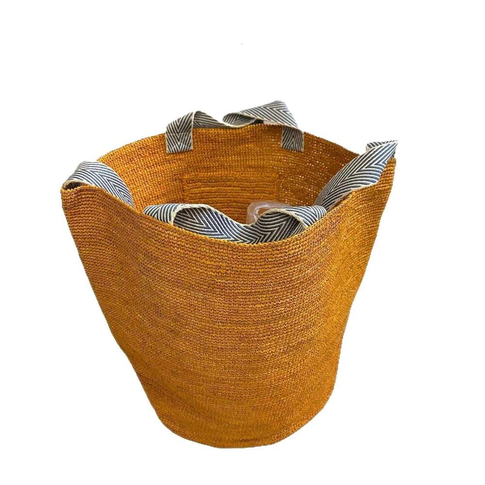 Ins Style Resort Beach Bag Lafite Grass Woven Women S Summer Large Capacity Crossbody Beach Vacation Bucket Tote Handheld Shoulder Bag KQ