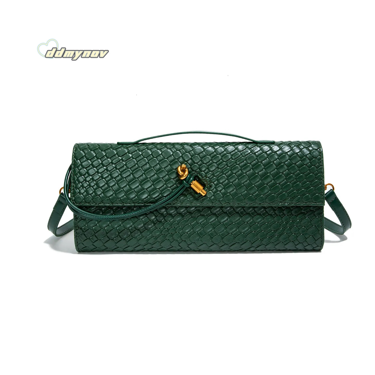 Luxury Brand Designer 2025 New Woven Baguette Fashionable Texture Crossbody French Niche Clutch Underarm Shoulder Bag ddmynov