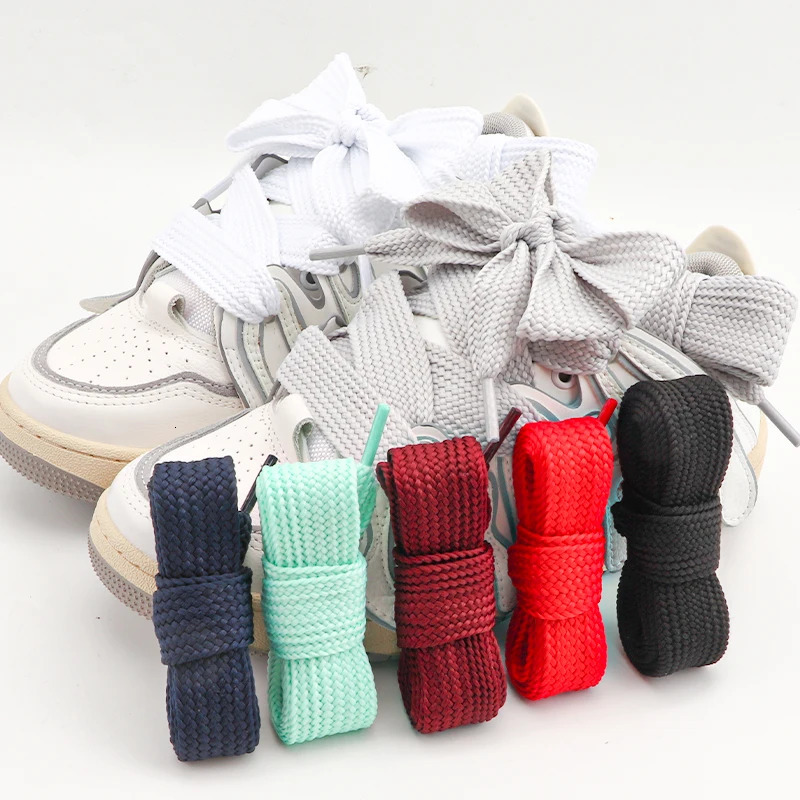 Sneakers Flat Shoelaces Fashion Rope Shoelace 25cm Wider Laces for Shoes 100/120/140/160CM Shoes Accessories 1Pair251120