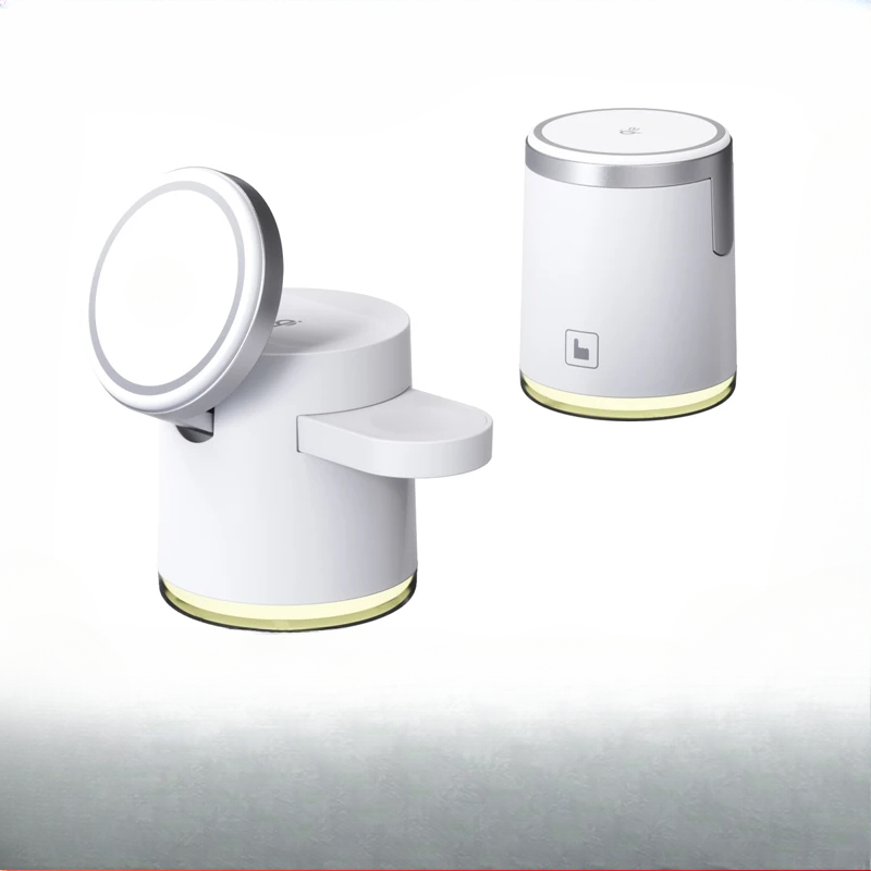 2025 New Qi2 Wireless Charger 3-in-1 Fast Charging Station Stand Folding Holder for iPhone 16 15 14 Pro Max Airpods Apple Watch