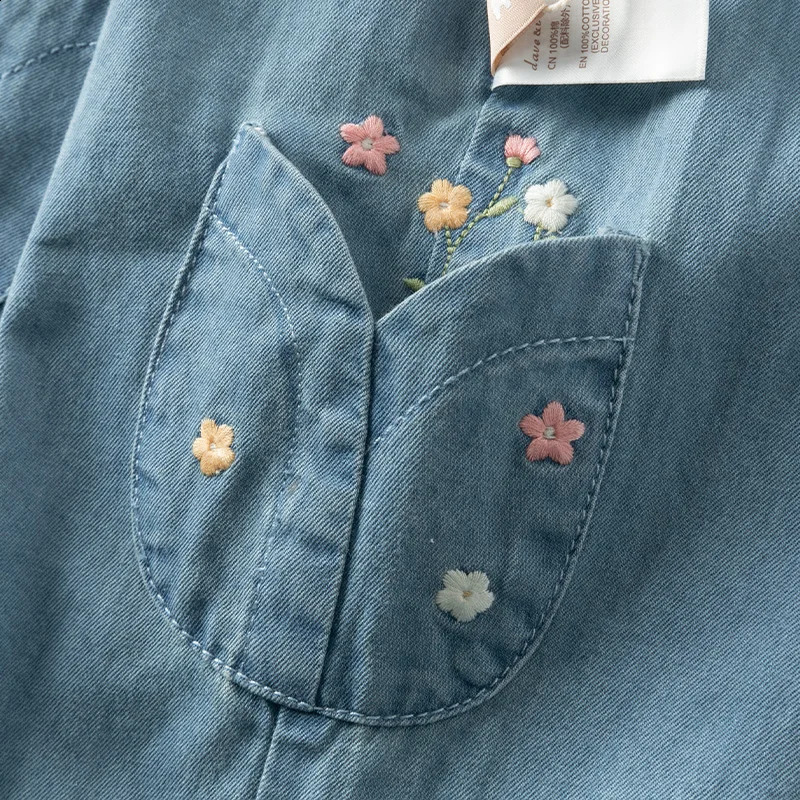 Dave Bella Childrens Jeans 2025 Spring Casual Cute Loose Girls Cotton Pants Gentle Outdoor DB1250333 250414z