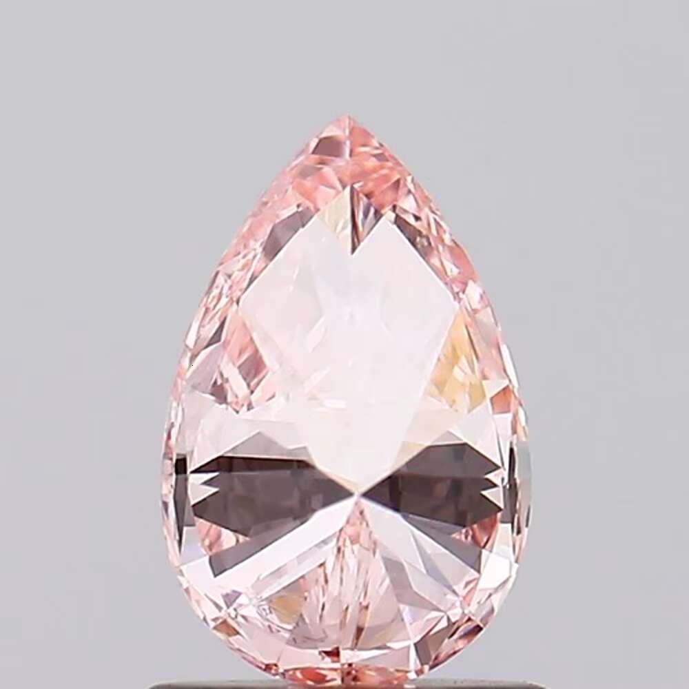 IGI Certified Pear Cut Shape Lab Grown Diamond Light Pink Fancy Color Loose Diamond For Jewelry Making Ideal For Engagement Ring