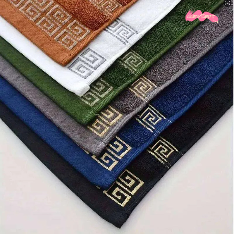 Pcs Set Black Cotton Bathroom Sets Hand Face Towel X cm And Big Bath Washcloths Gift Towels H11.21 ddmysept