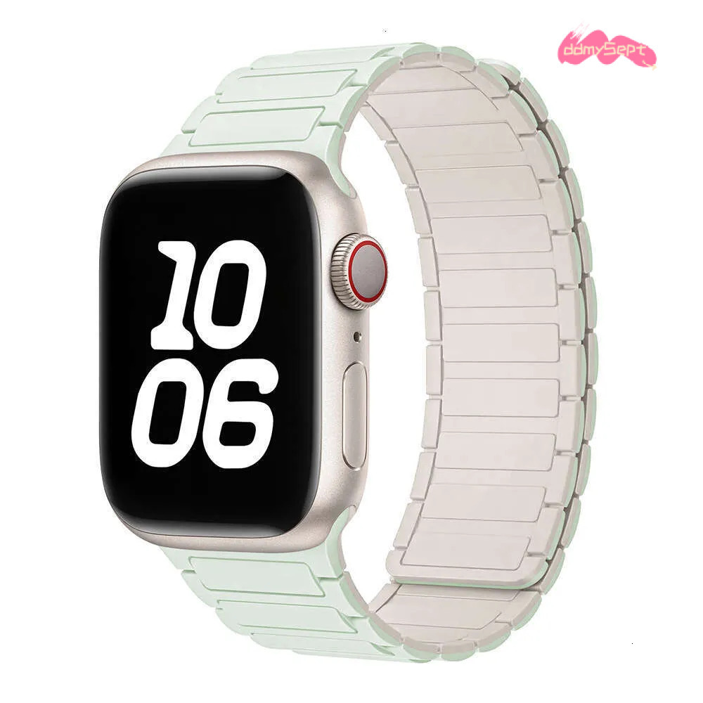 Same Style Compatible with S9 iWatch 10 Strap Apple Watch 8 Magnetic Silicone Ultra ddmysept