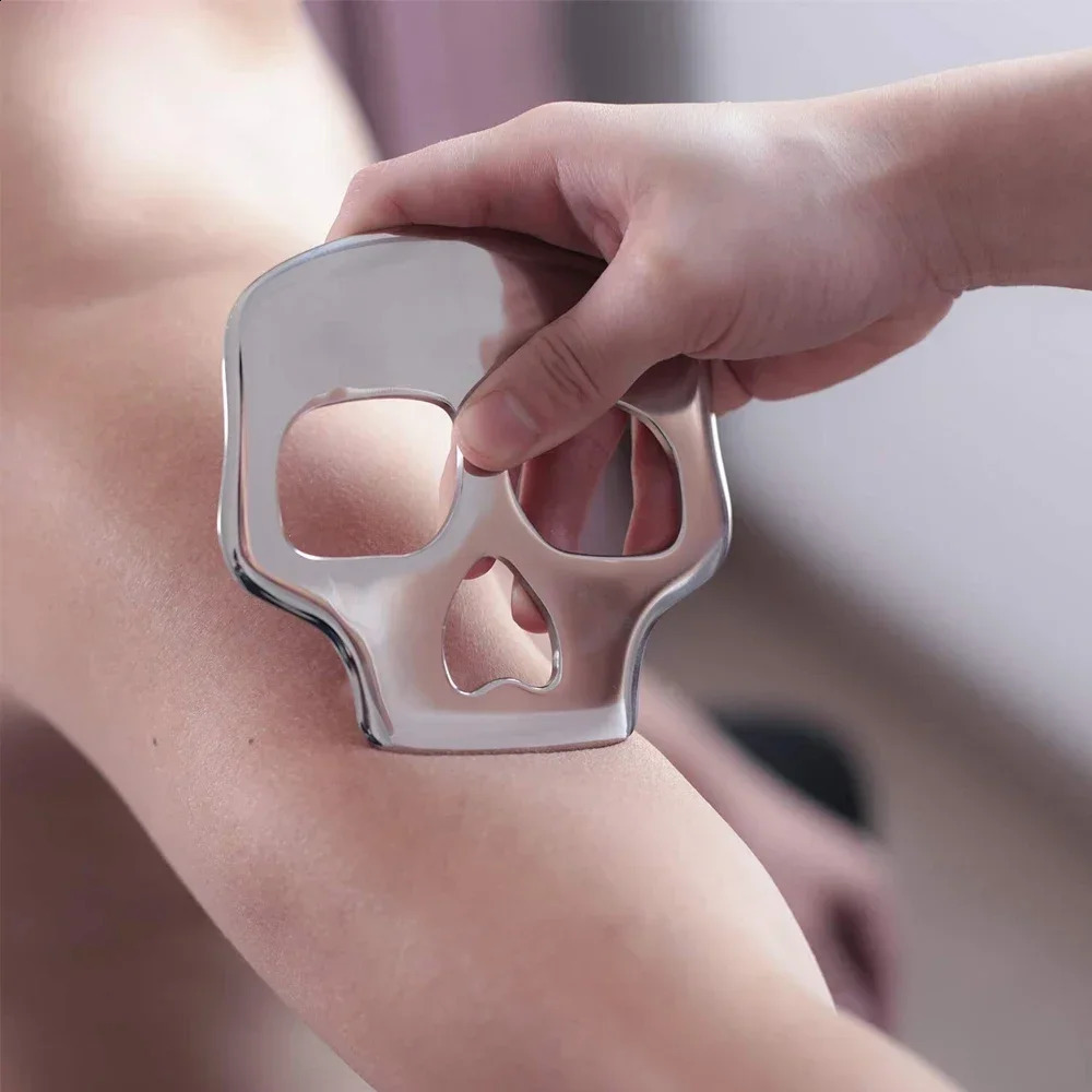 Stainless Steel GuaSha Massager Muscle Scraper Metal Scraping Tool Body Shaping Deep Tissue Fascia Face Relaxation Massage Stick 250418