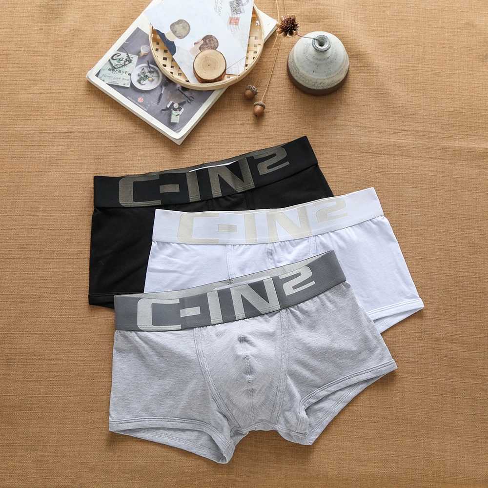 Mens comfortable and breathable cotton boxing underwear letter underwear sexy underwear personalized fashion brand trend Z250422