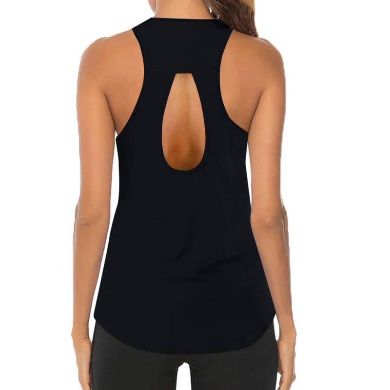 Women Yoga Loose Thin Sports Vest Breathable Sleeveless T-Shirt Gym Fiess Running Shirts Girls Sexy Tank Tops New