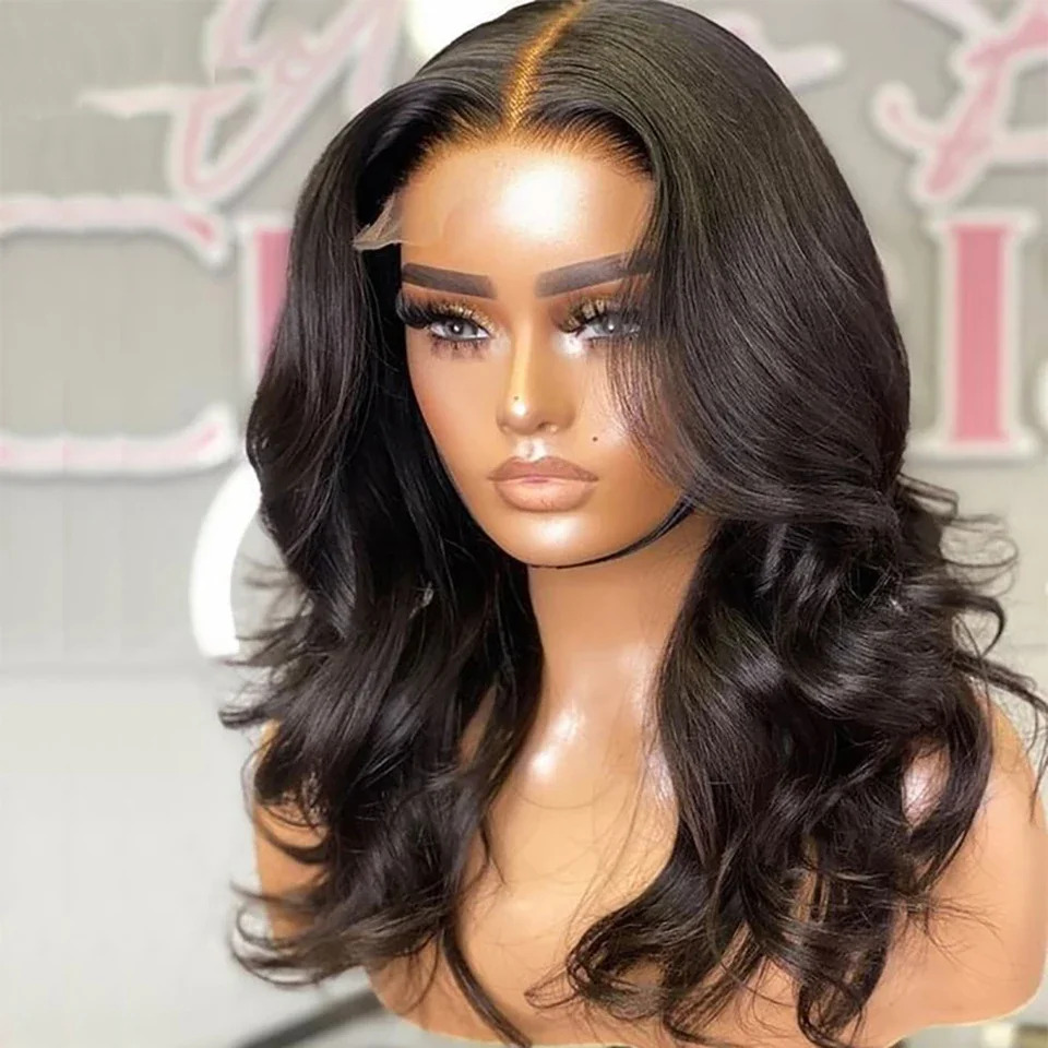 100% Realy 280density for Black Woman 13X4 HD Frontal Wigs Human Glueless Brazilian Hair 30 Inch 13x4 Body Wave Lace Front Pre Plucked Wig