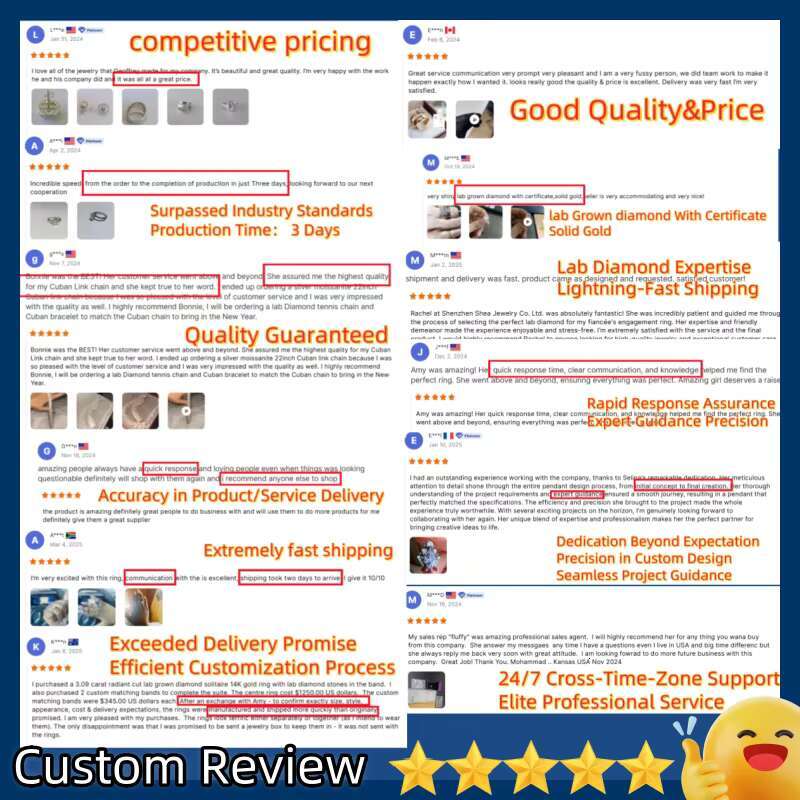 Igi Certified Cvd Lab Grown Created Diamond 14k 18k Solid Gold Elongated Cushion Trilogy Engagement Ring Jewelry for Women