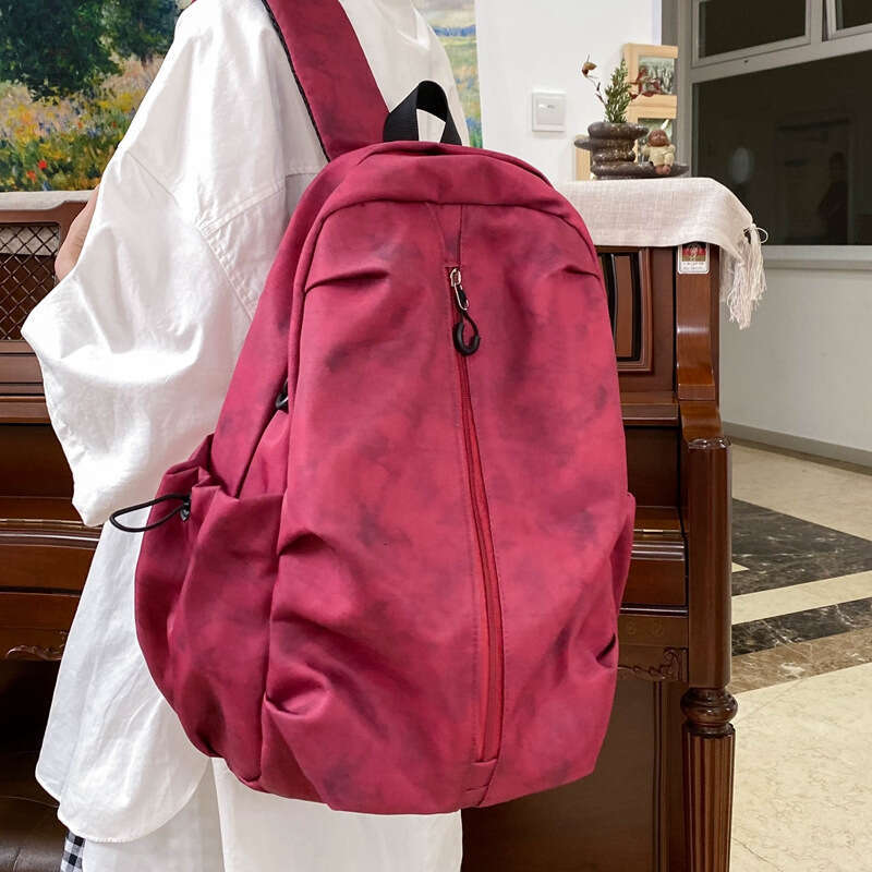Graffiti Korean version high school student large capacity backpack, couple's tie dye printed travel backpack trend