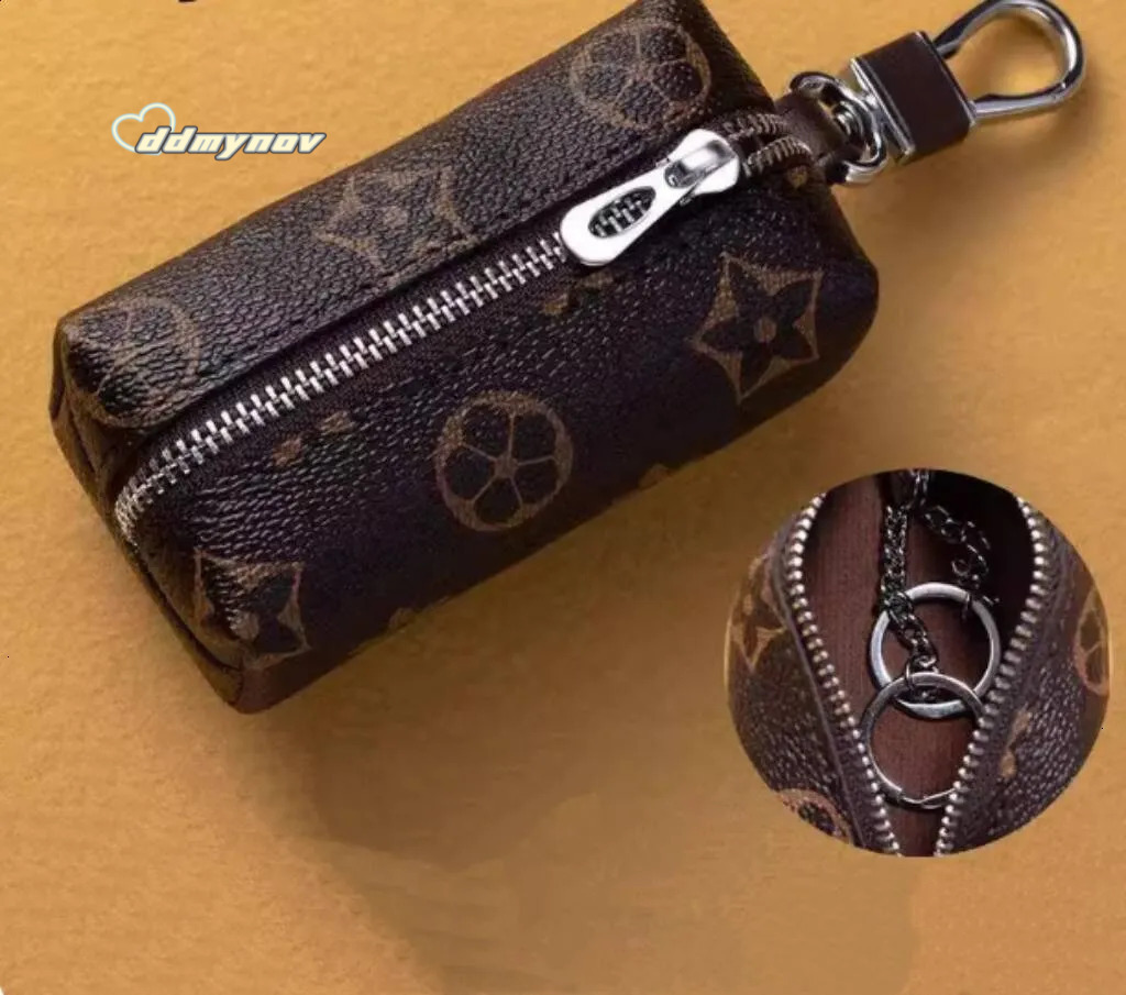 2025 Mini Key Wallet Large Capacity Waist Hanging Houndstooth Zipper Coin Purse Card Holder Two-in-One Red Envelope 250818 ddmynov