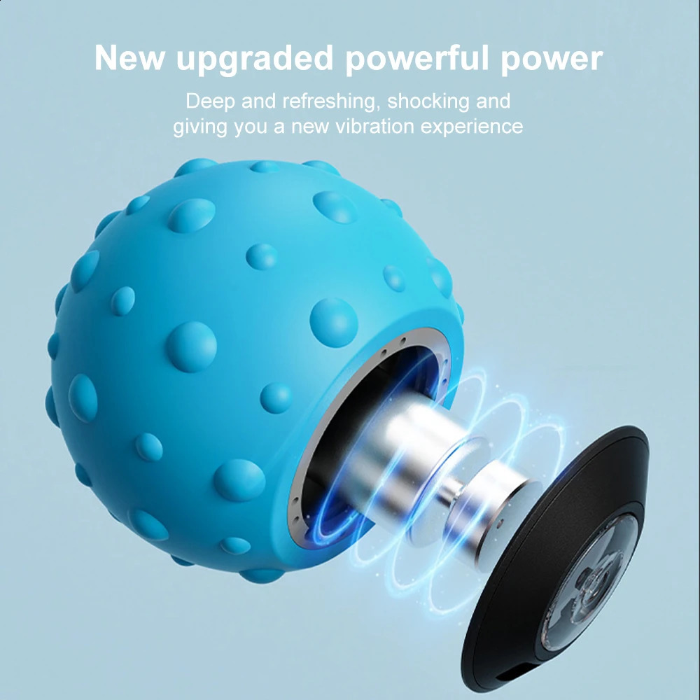 Electric Massage Ball Shoulder Neck Body Muscle Relaxation Sole Back Foot Massage Rechargeable Fascia Ball Yoga Ball 250418