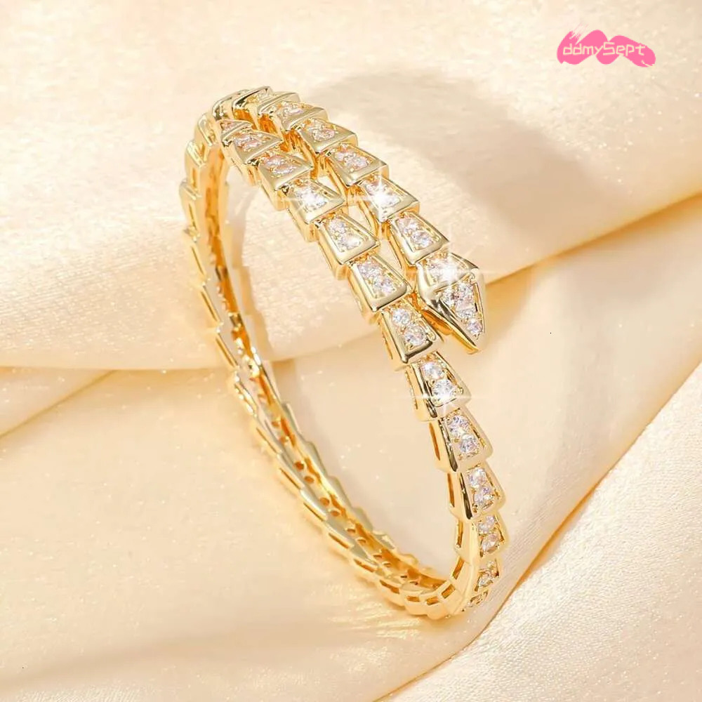Women s Popular Round Diamond Full Zircon Bracelet Ladies Light Luxury Temperament Circular Bangle Cross border Best seller H11.21 ddmysept
