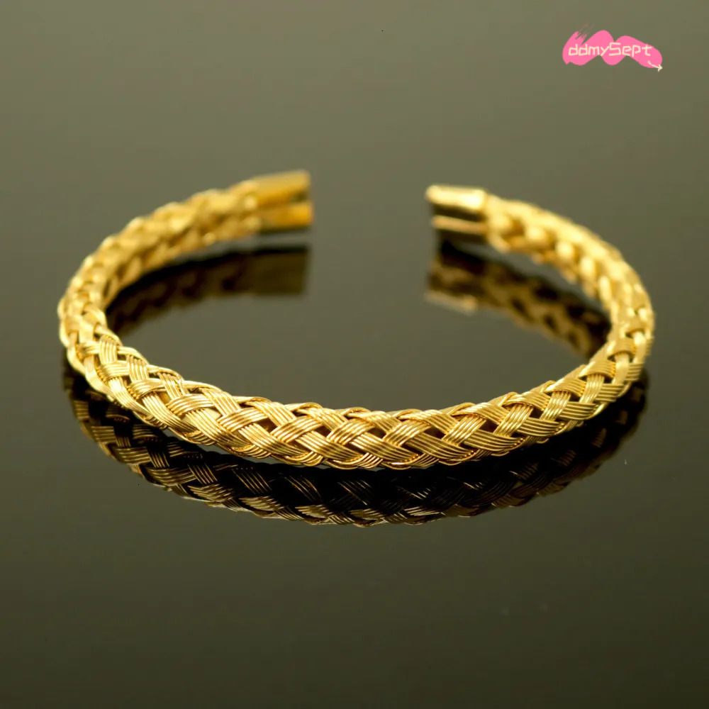 Luxury Brand Designer Jewelry European And American Hot-Selling Stainless Steel Roman Leopard Head Crown Bracelet Set Braided Punk Style Bracel ddmyse