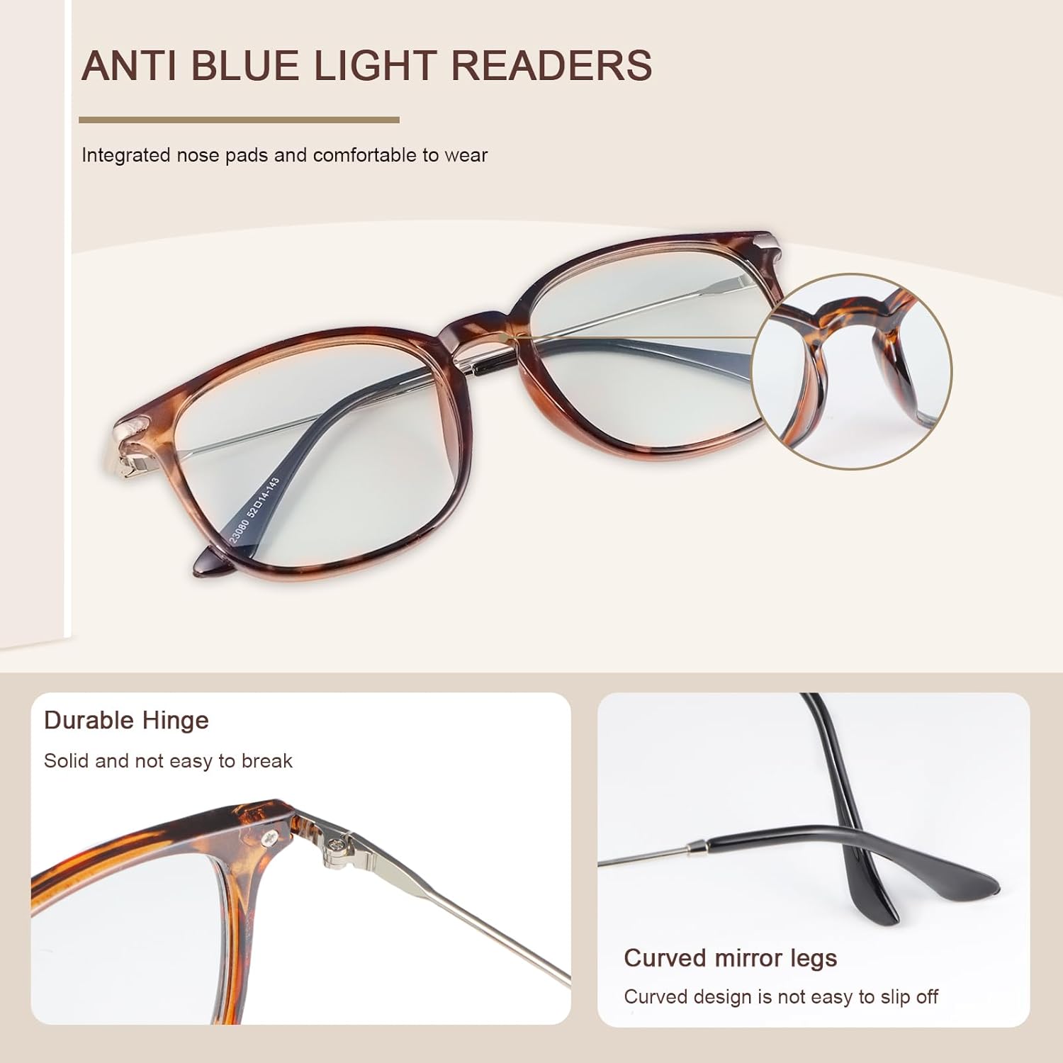 Enhanced Visual Experience from YIMI Versatile Blue Blocker Frames Suitable for Both Genders