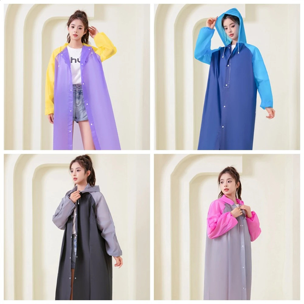 Universal Thick Raincoat With Contrasting Colors 145x70 Mens Womens Raincoats Hiking And Tourist Attractions Adult Raincoats 250421