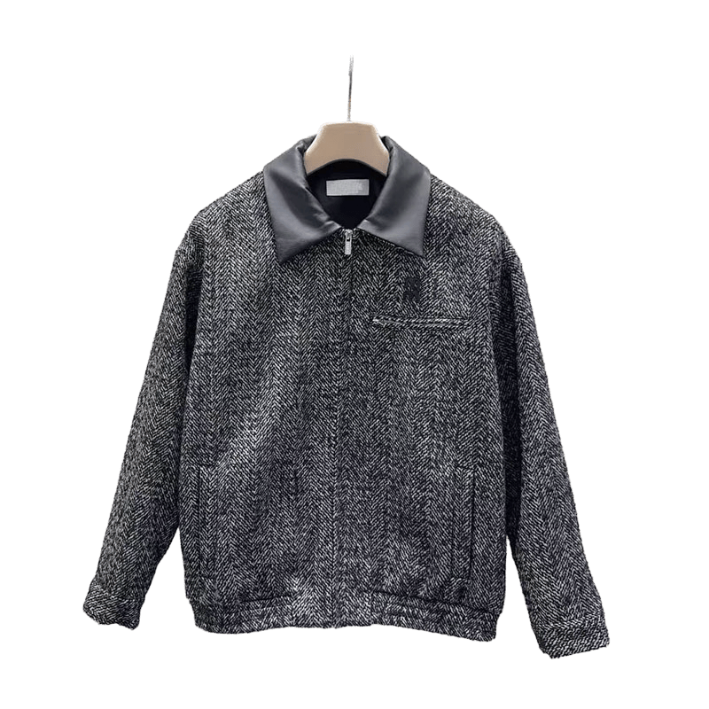 25SS Designer Winter New Fashionable Multi functional Fashionable Versatile Retro Leisure High quality Letter Patch Loose Slim Zipper Collar Women's Coat s-L