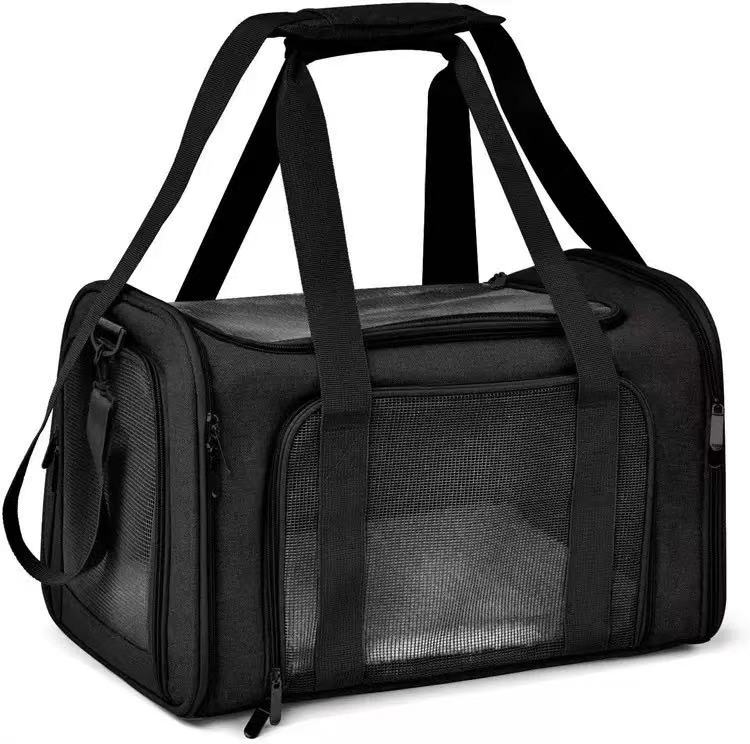 cat house Large Cat Carrier Expandable Pet Carrier for Small Dogs Medium Cats Fit Up to 15 Lbs, Foldable Puppy Carrier for Travel Size 45cm*28cm*28cm 