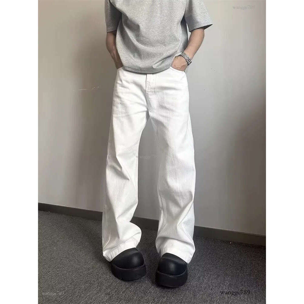 Men's Jeans Mens Flared Leg Jeans Trousers High Waist Long Flare Jeans For Men Bootcut White Jeans bell jeans men 230308