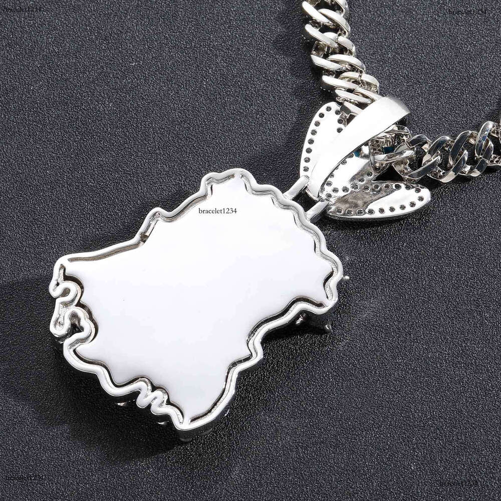 Luxury designer Cartoon Avatar pendant Colored Ice Out VVS Moissanite Hip Hop Necklace with free shipping