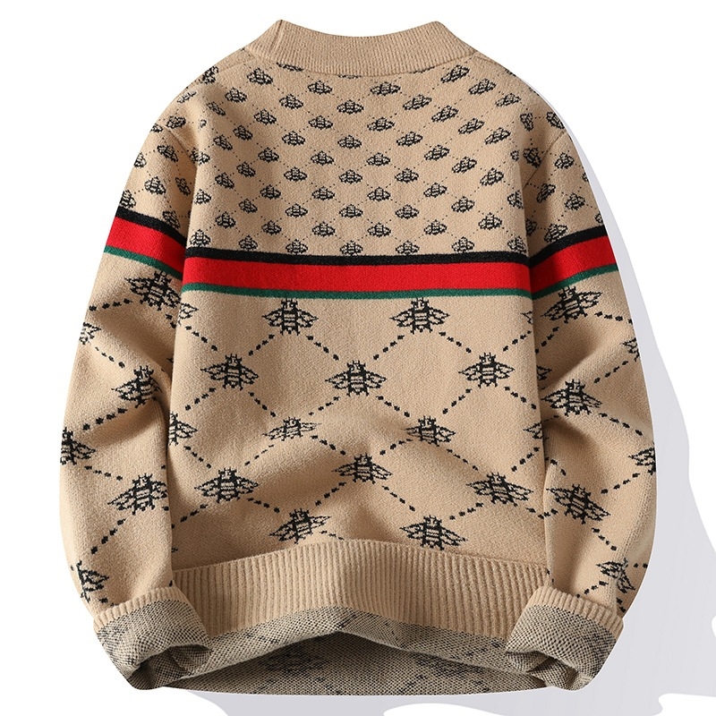 Designer Sweater free shipping New jacquard sweaters for autumn winter trendy men's comfortable and casual base knitted sweater non-pilling sweat