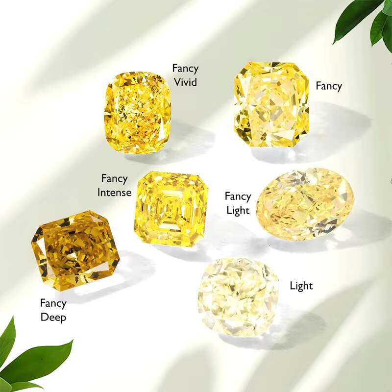 Wholesale 2ct Fancy Yellow Radiant Cut Lab Grown CVD Diamond IGI GIA Certified Hot Style Loose Diamonds for Wedding Engagement