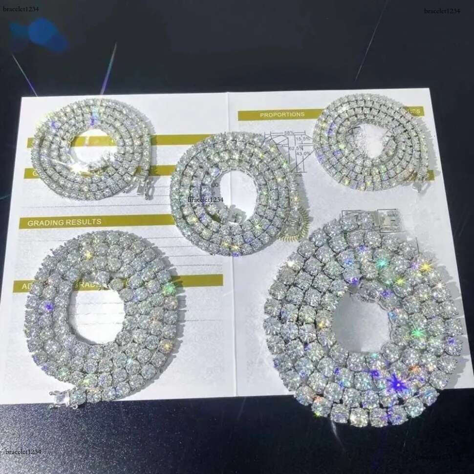 necklaces for women fashion Designer Pendant locket chains Hip Hop Sier VVS Moissanite Dia necklace Jewelry tennis chain