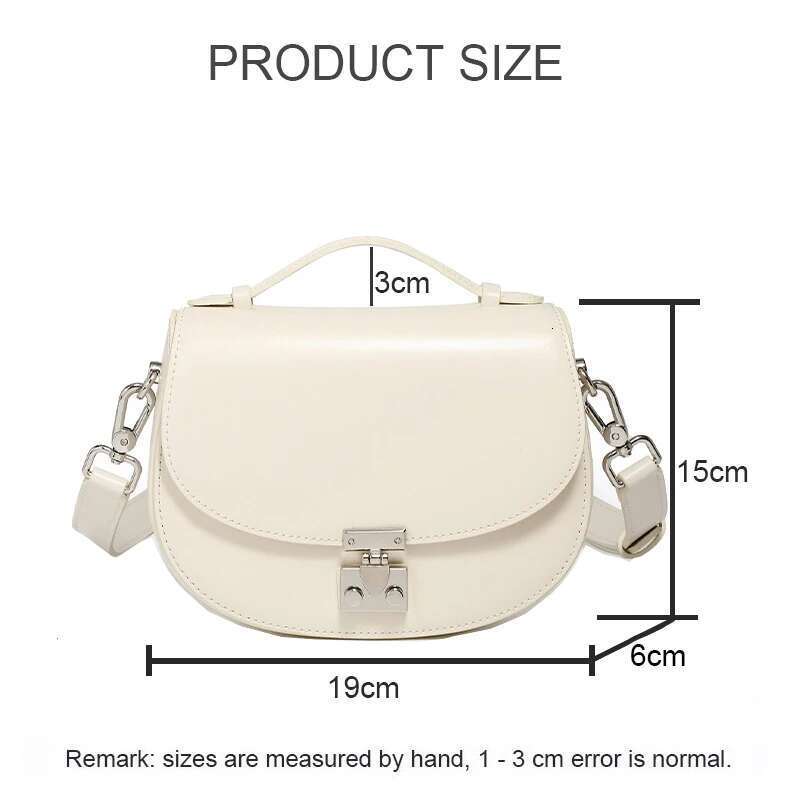 Designer Bag 2025 Summer New Girls Designer Shoulder Messenger Handbag Women Casual Retro Joker Crossbody Ladies Buckle Small Saddle Bag Luxury Bag