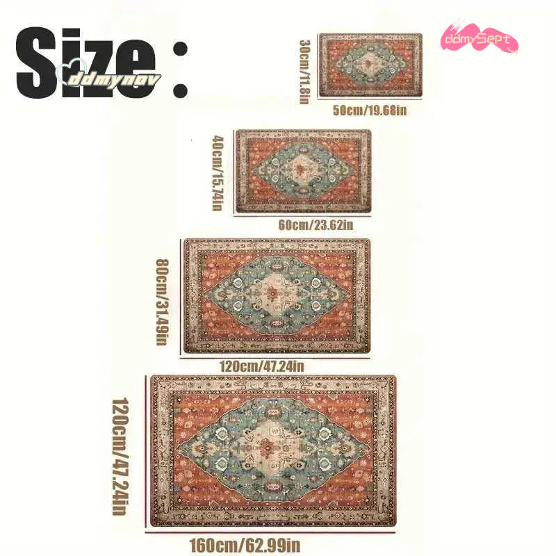 2025 Living Room Carpet Black Area Rug: Soft, Non-Slip Floor Mat for Bedroom, Kitchen, Coffee Table - Washable and Durable ddmysept