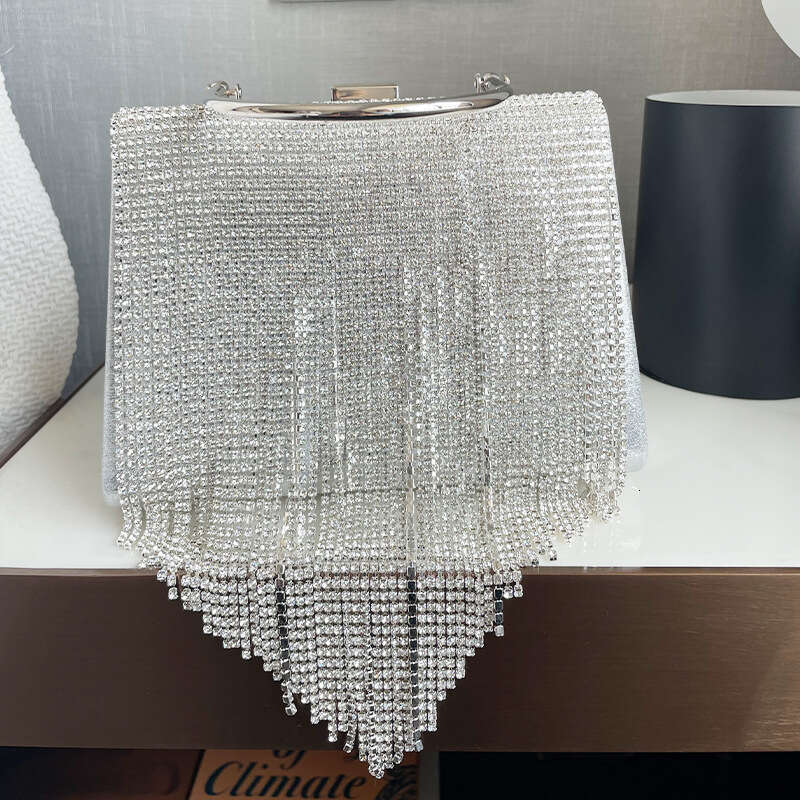 Box Set With Tassel Handbag, Women's Nightclub Party, Bright Diamond Queen, Socialite, Dinner Bag, Women
