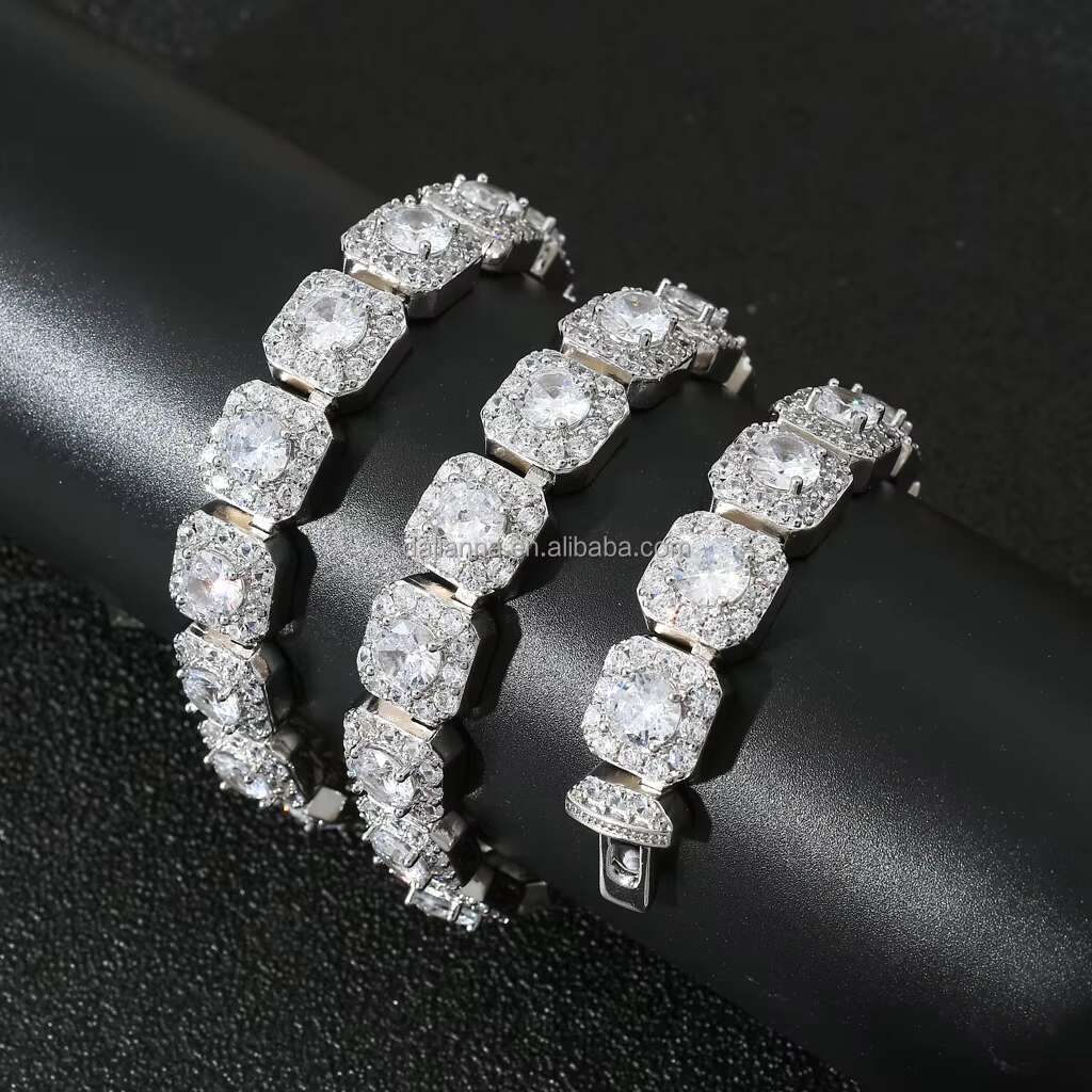Fine Jewelry Hip Hop Bling Vvs Moissanite Jewelry Men Iced Out Custom Letter 14K Gold Plated S925 Sterling Silver Necklace