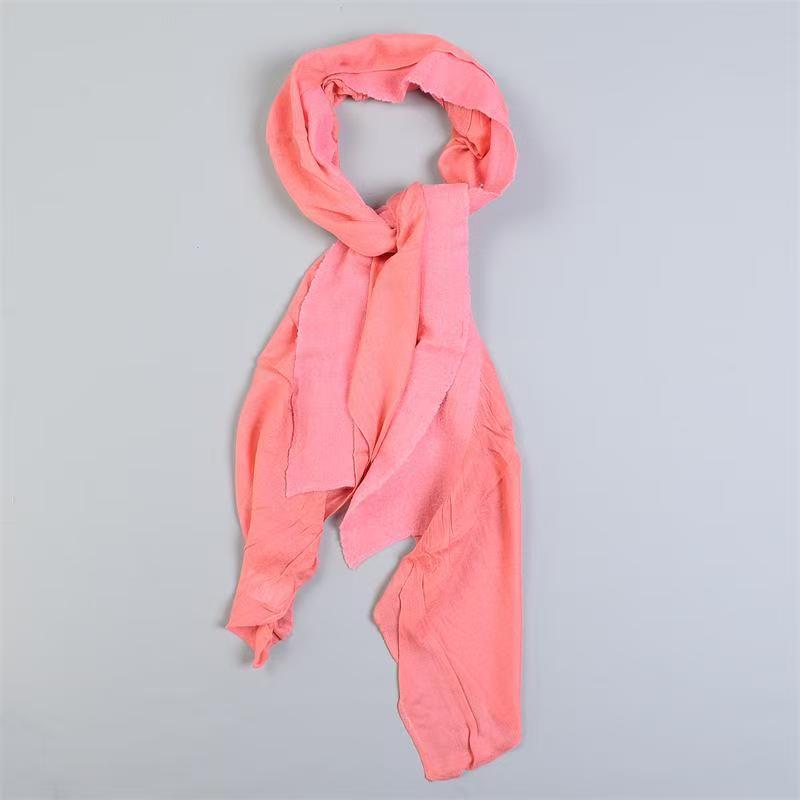 T536 Extended Retro Chinese Style Wool Splicing Scarf Neck Scarf Women Autumn Winter Fashion All-match Sunshade Shawl