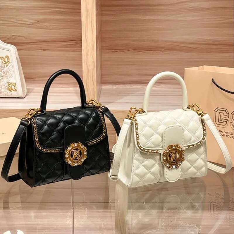 Women S Handbag New Autumn And Winter High End Texture Designer Light Dia Grid Single Shoulder Crossbody Bag Bag