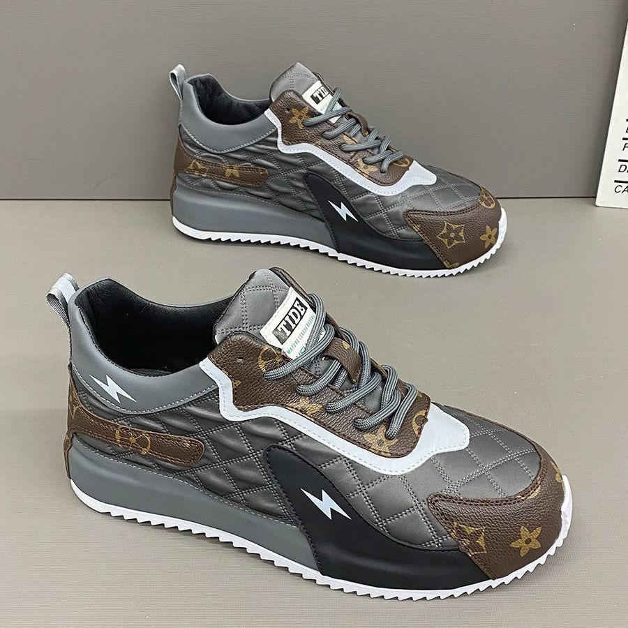 Free shipping casual Korean-style fashionable and versatile daily wear printed soft breathable comfortable height-increasing sports and casual shoes f