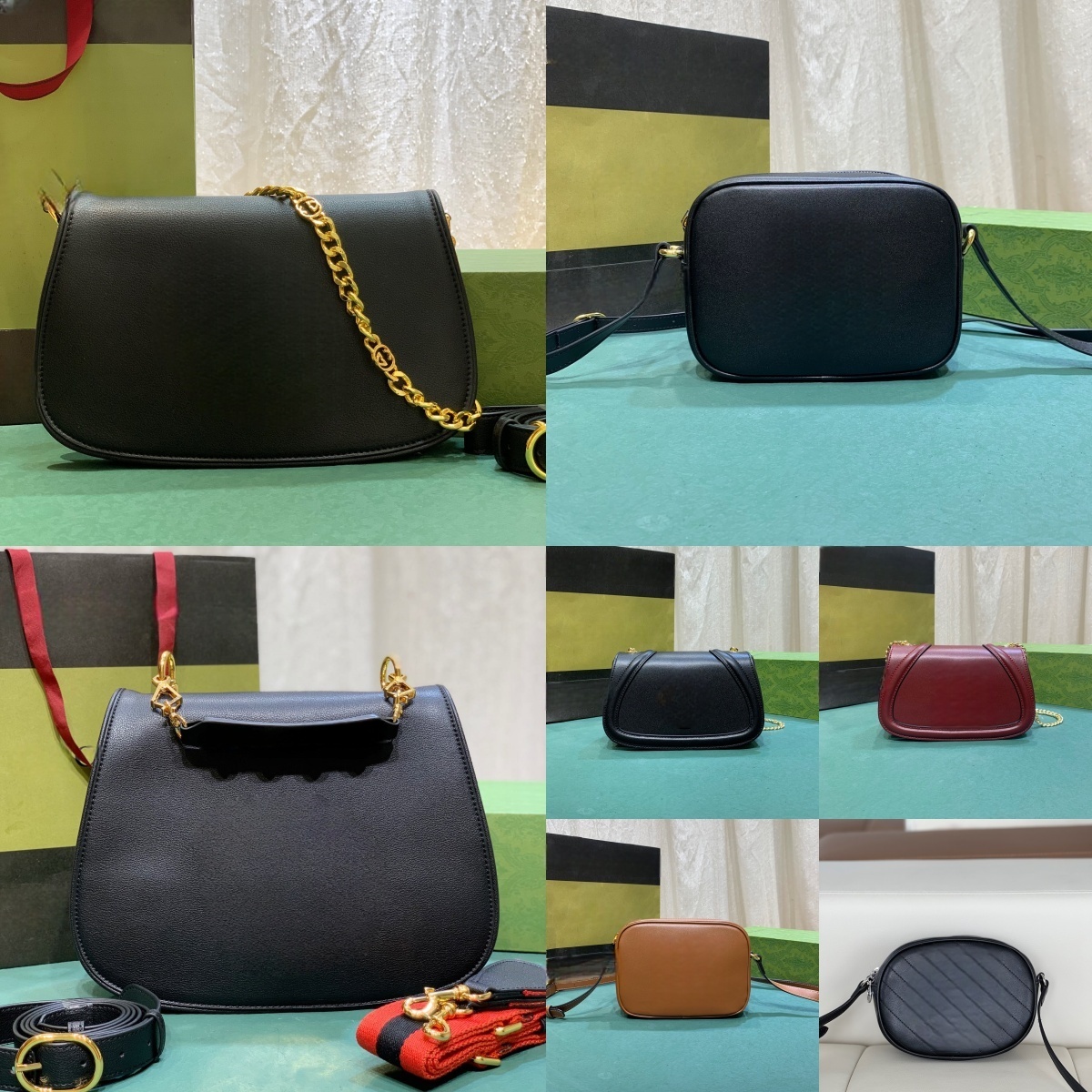 Designer Underarm Bag Shoulder Bag Leather Cowhide Handbag Women's Fashion Design Chain Tote Bag High Quality Leather Bag Casual Trend Square Bag Baguette Bag