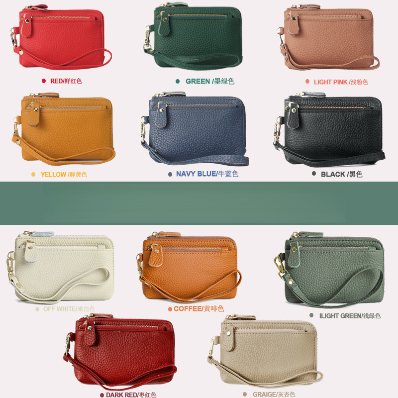Designer Wallet Japanese Genuine Leather Women S Fashion Zipper Coin Handheld Small Bag Cowhide Zero Wallet Keychain Luxury Wallet Key Pouch