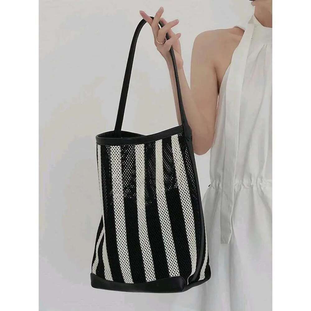 New High Quality Large Capacity Bucket Woven Tote Bag Designer's bag