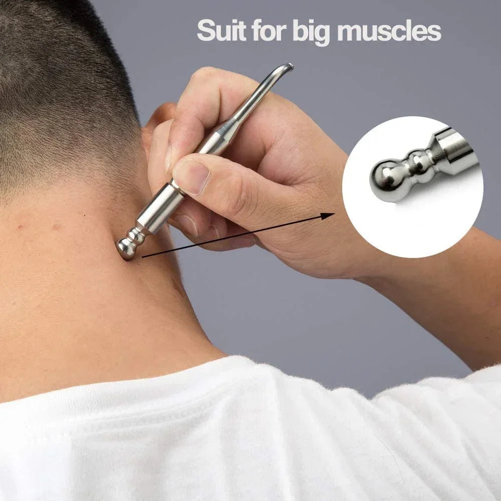 Stainless Steel GuaSha Massager Muscle Scraper Metal Scraping Tool Body Shaping Deep Tissue Fascia Face Relaxation Massage Stick 250418