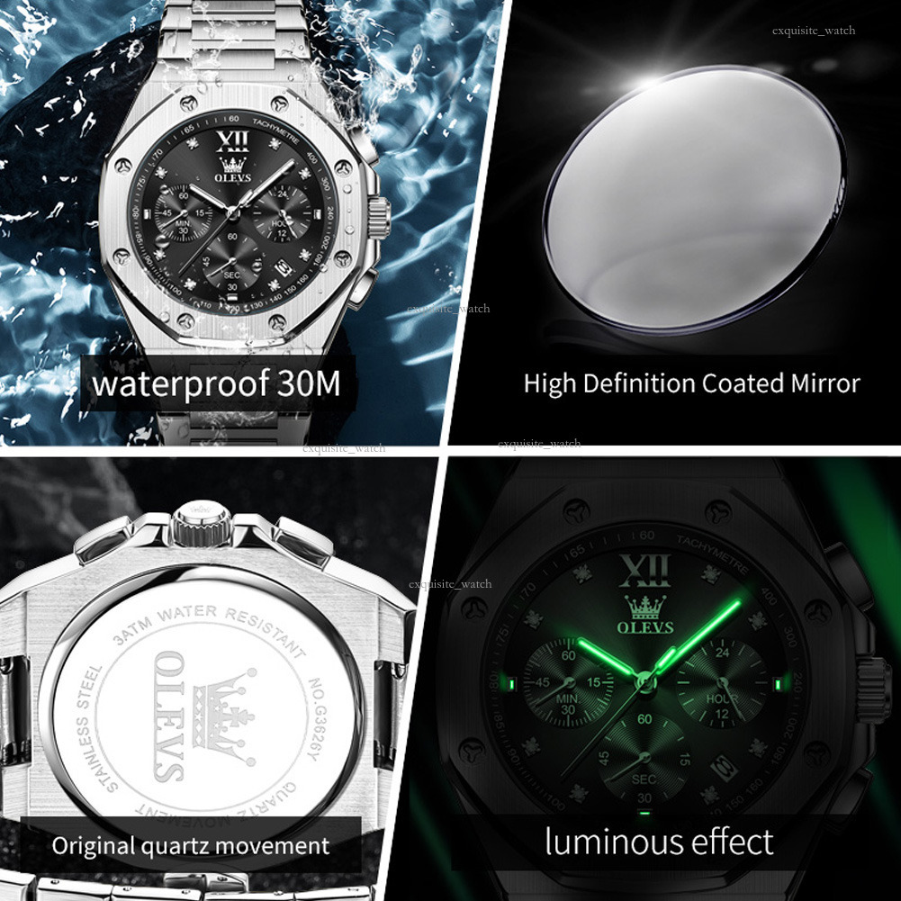 OLEVS Brand Designer One-piece Suspended Steel Band Classic Quartz Watch Luminous Waterproof Men's Quartz Luxury Watch Free Delivery And Wholesal