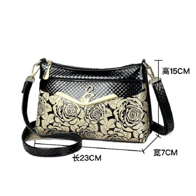 Guangzhou Women's Bag 2024 New Fashionable Crossbody Shoulder Middle-Aged Mother Bag, Dinner Wallet