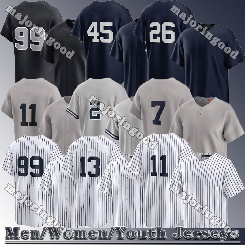#99 Aaron Judge Jersey #13 chisholm Jr Jersey NY Yankees Jerseys #11 Volpe Jersey #48 Rizzo Giancarlo Stanton Devin Williams Cody Bellinger Custom City Baseball Jerseys