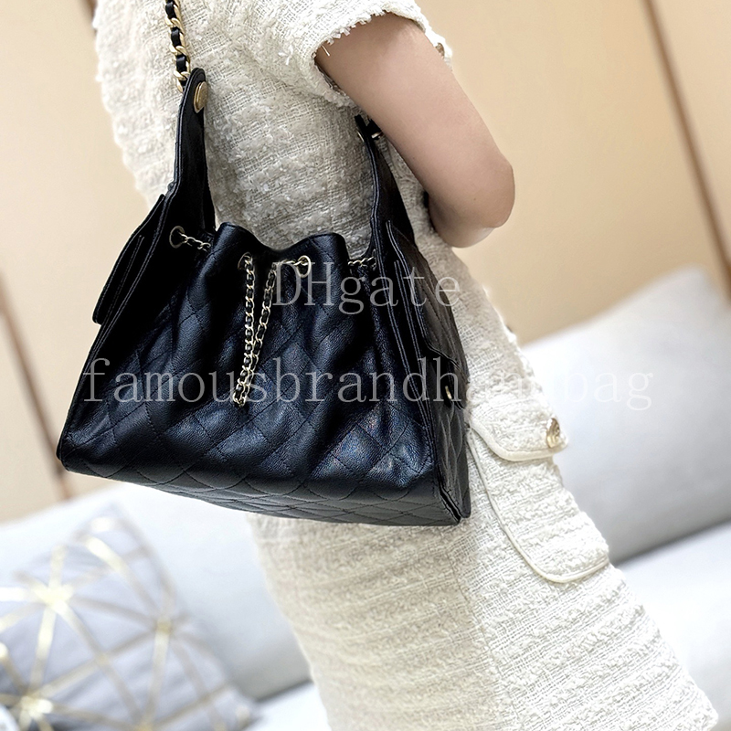 Master quality 25 bag Designer Hobo Bag 30CM Women's Handbag Grained Calfskin Shoulder Bag Small Tote Bag With Box 25CAS5293A7