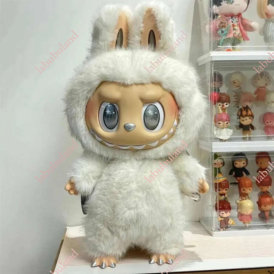 Jumbo The Monsters Labubu ZIMOMO I Found You Angel In Clouds Large Plush Toy Figurine Lovely Vinyl Face Doll