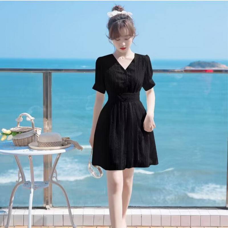 SY4120 High quality gentle style cotton and linen all-match skirt women's spring and summer Zen style women's clothing high waist
