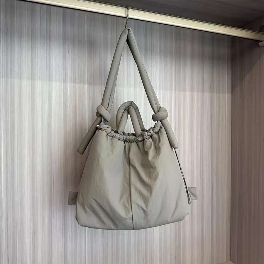Nylon Women's Down Padded Cotton, Fashionable Student Backpack, Portable Makeup Bag, Casual Shoulder Bag Designer's bag