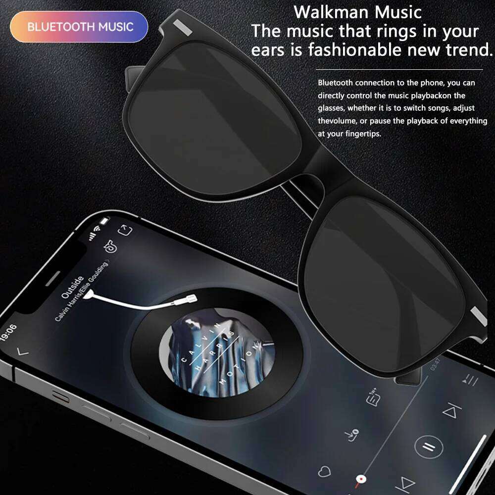 2025 Smart D13 AI Language Translation Intelligent Bluetooth Call Glasses Touch Headset Real-Time Sunglasses Man Women