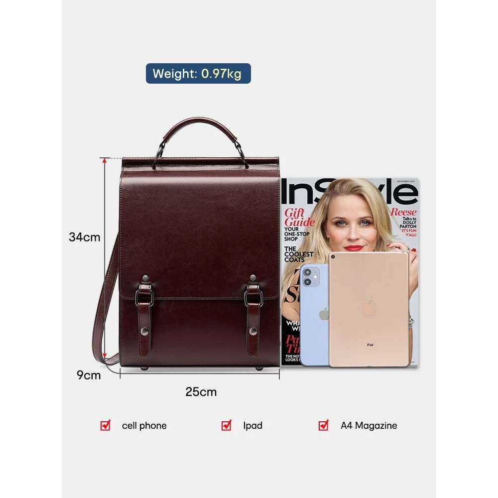 Zency Women S Trend Retro A Backpack Preppy Style Student Satchel Laptop School Office Ladies Bags Bag Bag