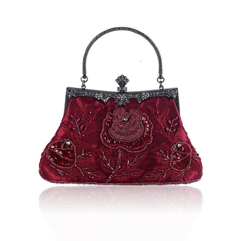Hot Selling Handmade Beaded Embroidered Celebrity Banquet Unique And Festive Bride Bags, Cheongsam Bags