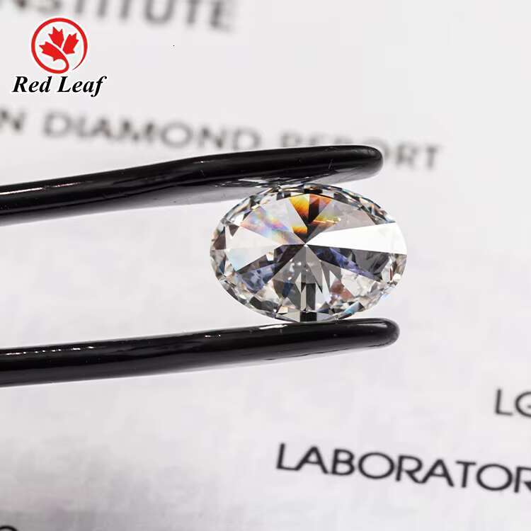 Redleaf IGI Certified 1ct 2ct 3ct Oval Cut GIA Certified Loose Lab Grown HPHT CVD Diamonds Jewelry Wholesale Lab Grown Diamond